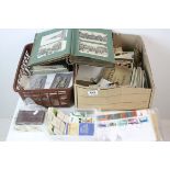 Mixed lot of Postcards including an Album of Loose plus Cigarette Cards, Cigarette Card Albums,