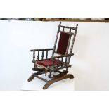 Victorian Child's American Rocking Chair, 70cms high