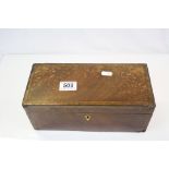 19th century Flamed Mahogany Two Section Box