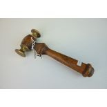 Vintage Wooden and Brass Gavel