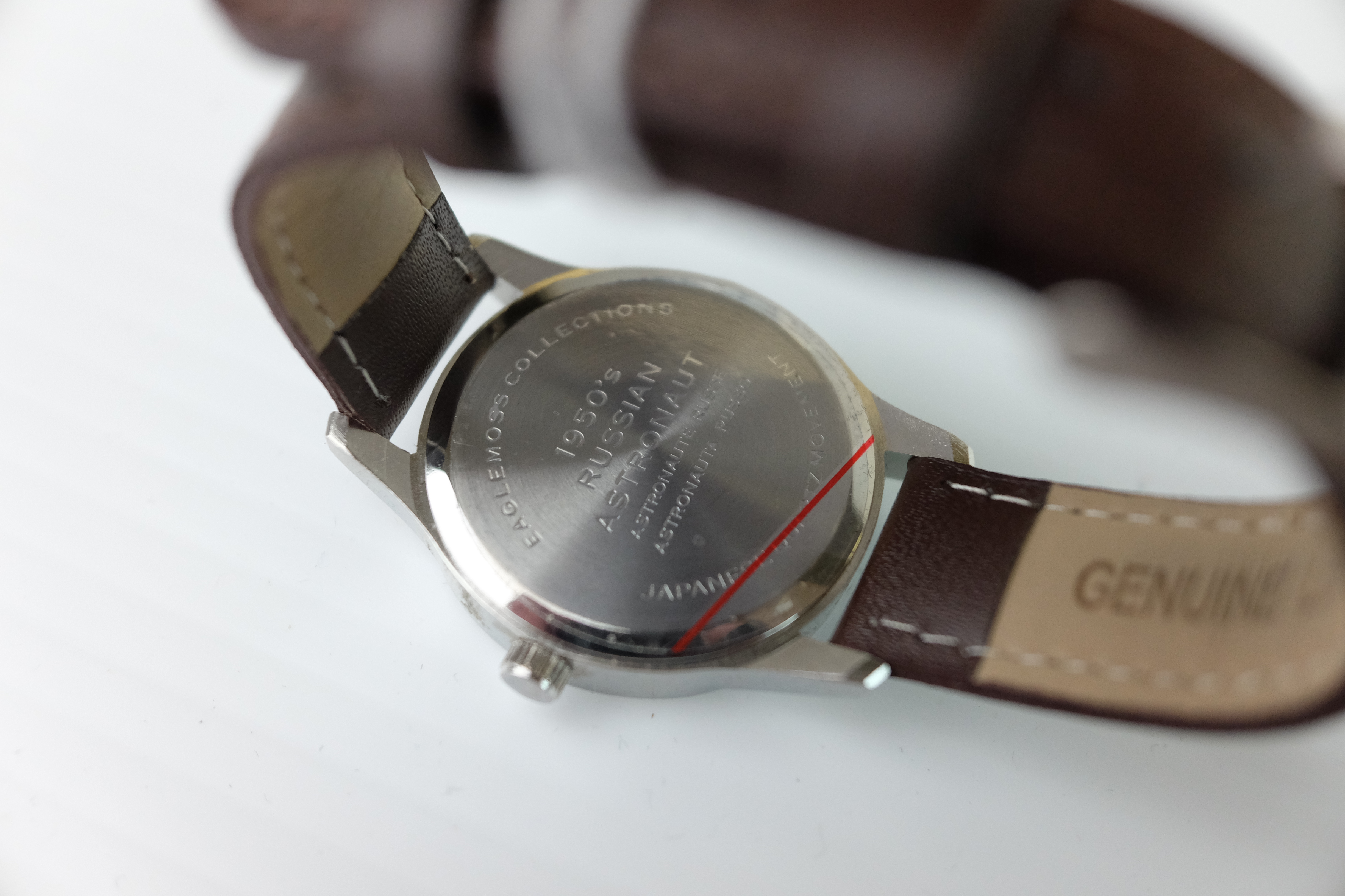 Russian Style Astronaut Watch on leather strap - Image 2 of 2