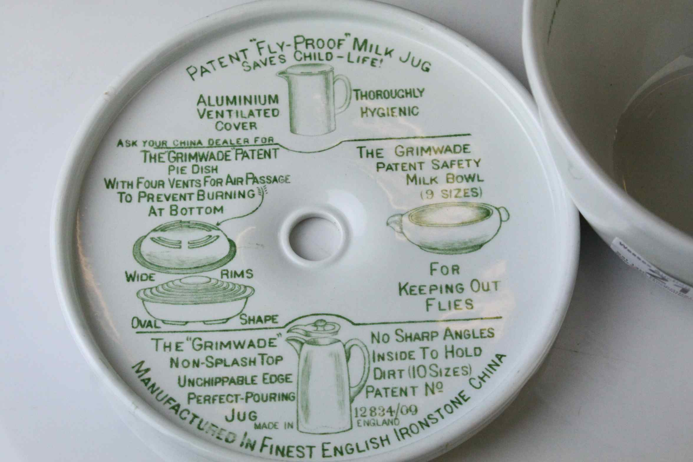 Early 20th century Grimwades Ceramic ' Quick-Cooker ' Bowl with transfer printed instructions, 17cms - Image 4 of 8