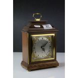 Elliott of London Mahogany Cased Bracket Clock retailed by Garrard & Co Ltd, 23cms high