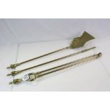 Brass Three Piece Companion Set