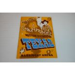 Scarce Souvenir Programme for Tom Arnold's Western Spectacle Texas at Harringay Arena 1952