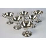 Six J Lyons & Co Ltd silverplated Footed cups two made by Elkington, three by Gladwin and one