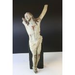 A figure of the Christ contructed from a form papier mache.