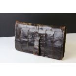 Mid 20th century Crocodile Skin Clutch Bag, 28cms long