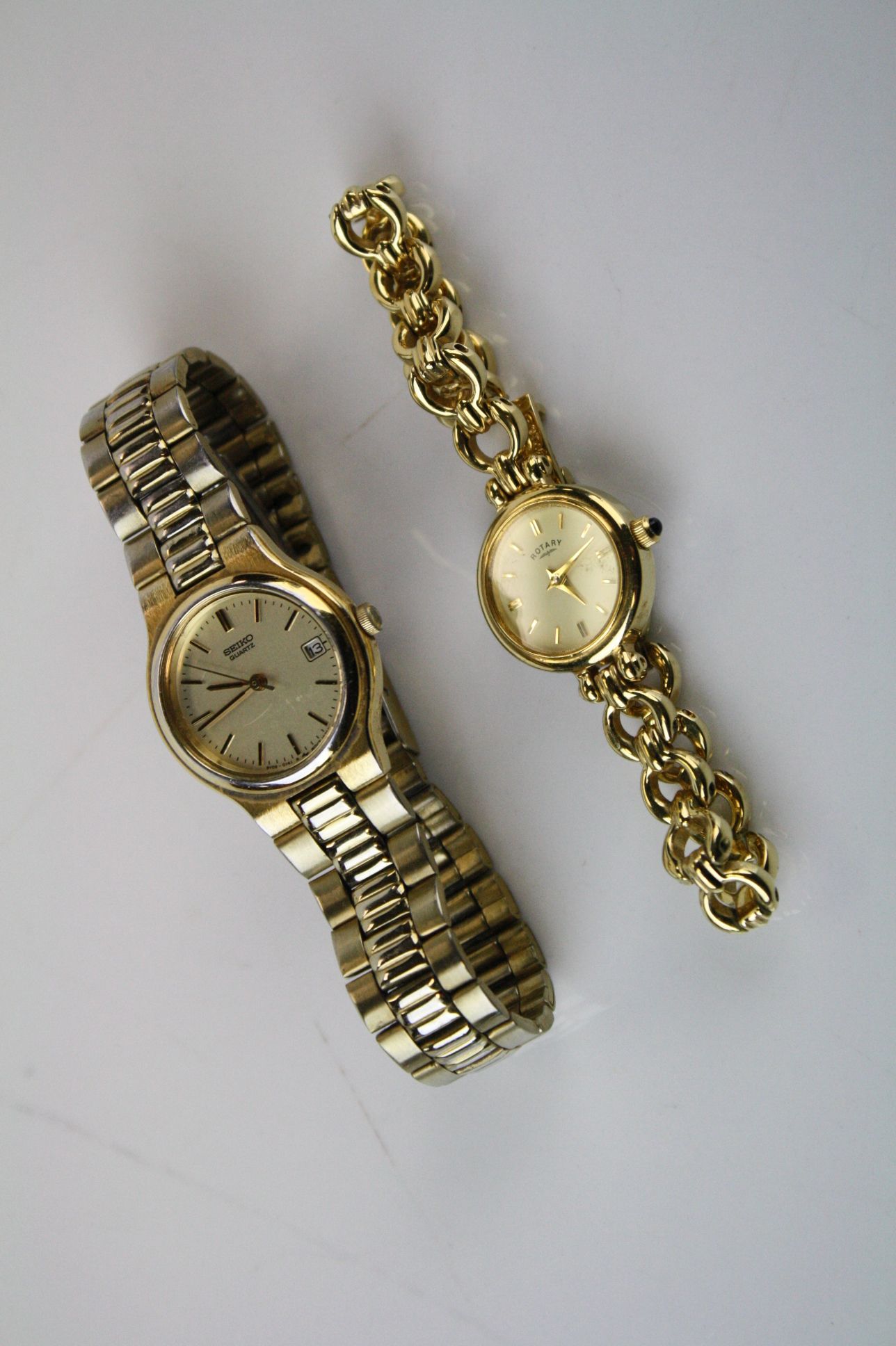 Two ladies quartz watches to include Seiko and Rotary.