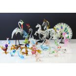 Collection of Miniature Glass Animals, approximately 30