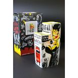 Boxed Selwyn Senatori Town Neo Pop Art Collection Uptown Vase, 20cms high