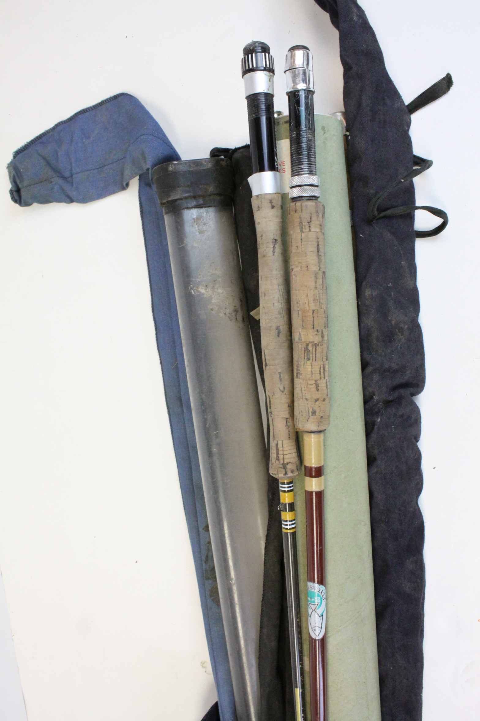 Five Fishing Rods including a Drennan two piece lure/fly rod, vintage Dunwich fly rod, - Image 3 of 4
