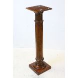 Corinthian Column Style Cedar Torchere, 108cms high