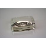 Silver Pill Box with embossed decoration