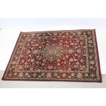 Modern Red Ground Oriental Style Rug, 170cms x 120cms