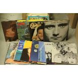 A quantity of 1960s/70s lp records to include Beatles, Hollies,ELO,.