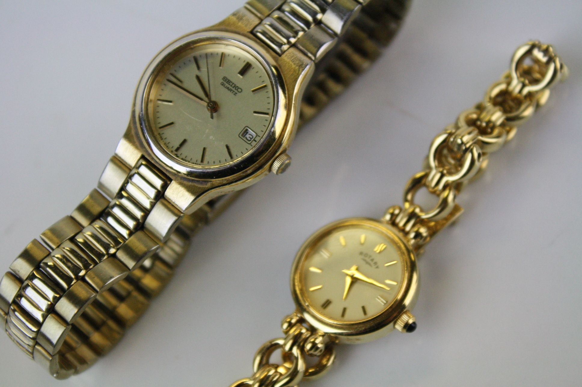 Two ladies quartz watches to include Seiko and Rotary. - Image 3 of 3