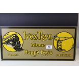 Enamel Sign ' Ives Toys make Happy Boys '