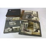 Three photograph albums complete with contents to include world war one military interest and