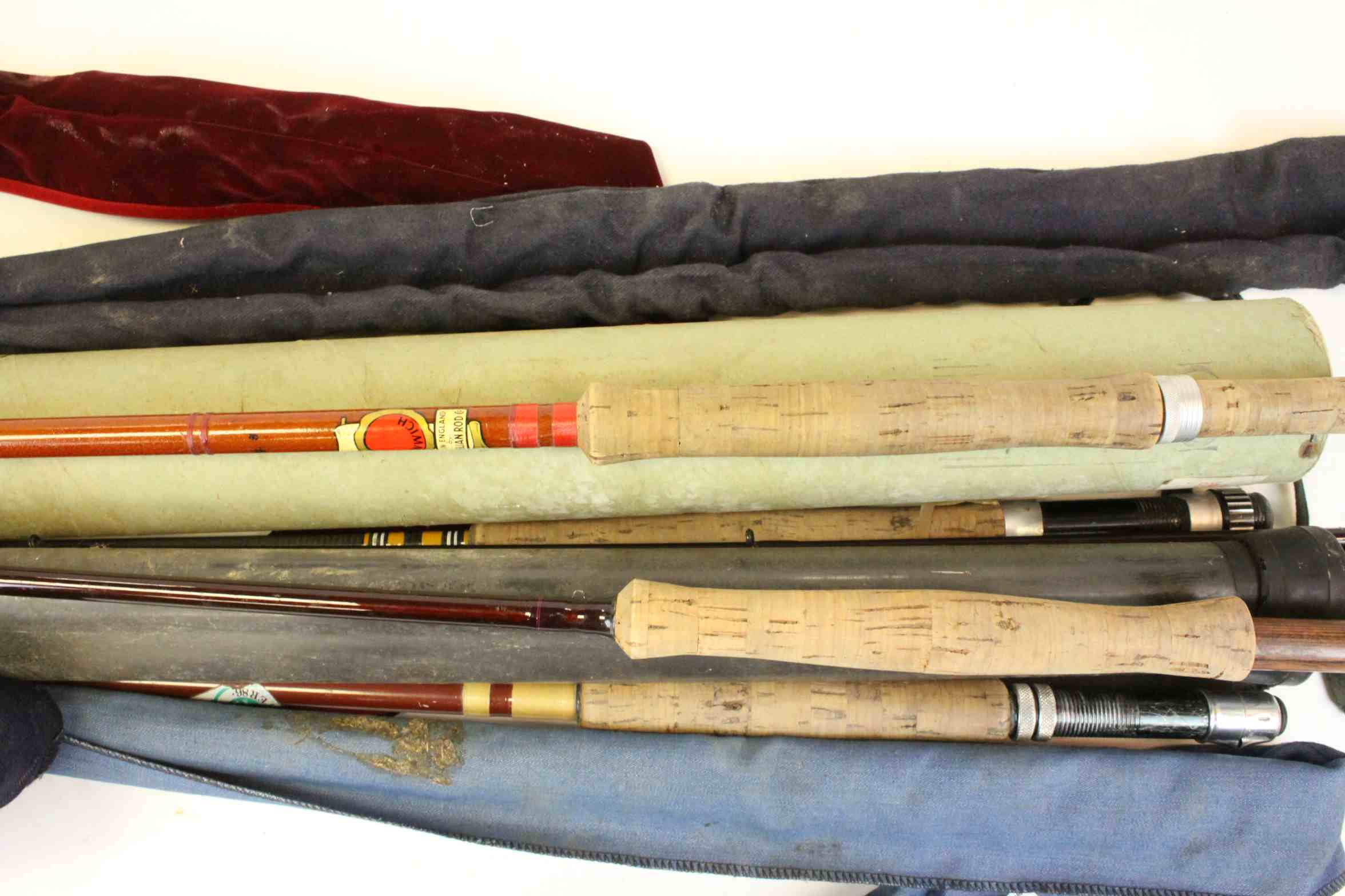 Five Fishing Rods including a Drennan two piece lure/fly rod, vintage Dunwich fly rod, - Image 2 of 4