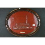 A Nestle centenary oval framed plaque 1897 -1997 showing the Nestle Factory