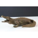 Bronze Figure of a Crocodile
