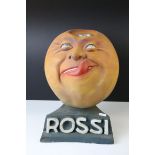 Martini Rossi Ceramic Bar Advertising / Shop Display in the form of a Head licking it's lips