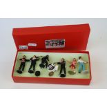 A boxed The Beatles Cavern Club figures complete with fans.