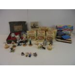 Collection of Wallace and Gromit Toys, some Boxed together with Captain Scarlett Talking Alarm Clock