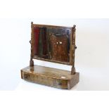 Early 20th century Mahogany Dressing Swing Mirror with three drawers to base, 59cms wide