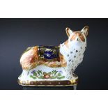 Royal Crown Derby ' The Royal Windsor Corgi ' Paperweight, limited edition of 950, with gold
