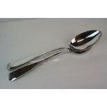 Pair of Italian Silver Plated Basting Spoon