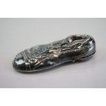Silver Plated Vesta in the form of a Shoe