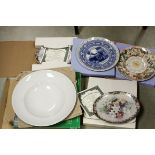 A quantity of mixed china to include Wedgwood, pasta bowls, Avon collection etc.