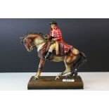 Cold Painted Spelter Match Striker in the form of a Highway Man (lacking striker), 23.5cms high
