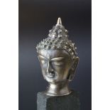 Bronze Buddha Head, 18cms high