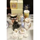 Quantity of Ceramics to include Miniature Teapots, Doulton, Royal Albert, Wedgwood, Royal Doulton