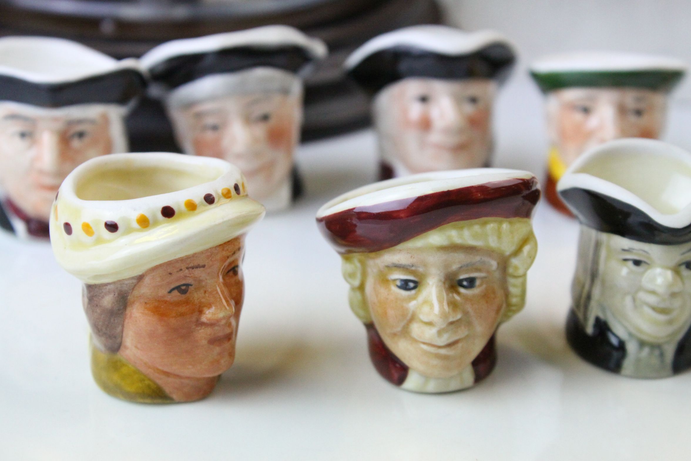 ' 1987 Miniature Toby Jug Thumble Collection ' comprising Eighteen Handpainted Miniature Toby Jugs - Image 3 of 10