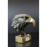 Bronze Model of an Eagle's Head, 21cms high