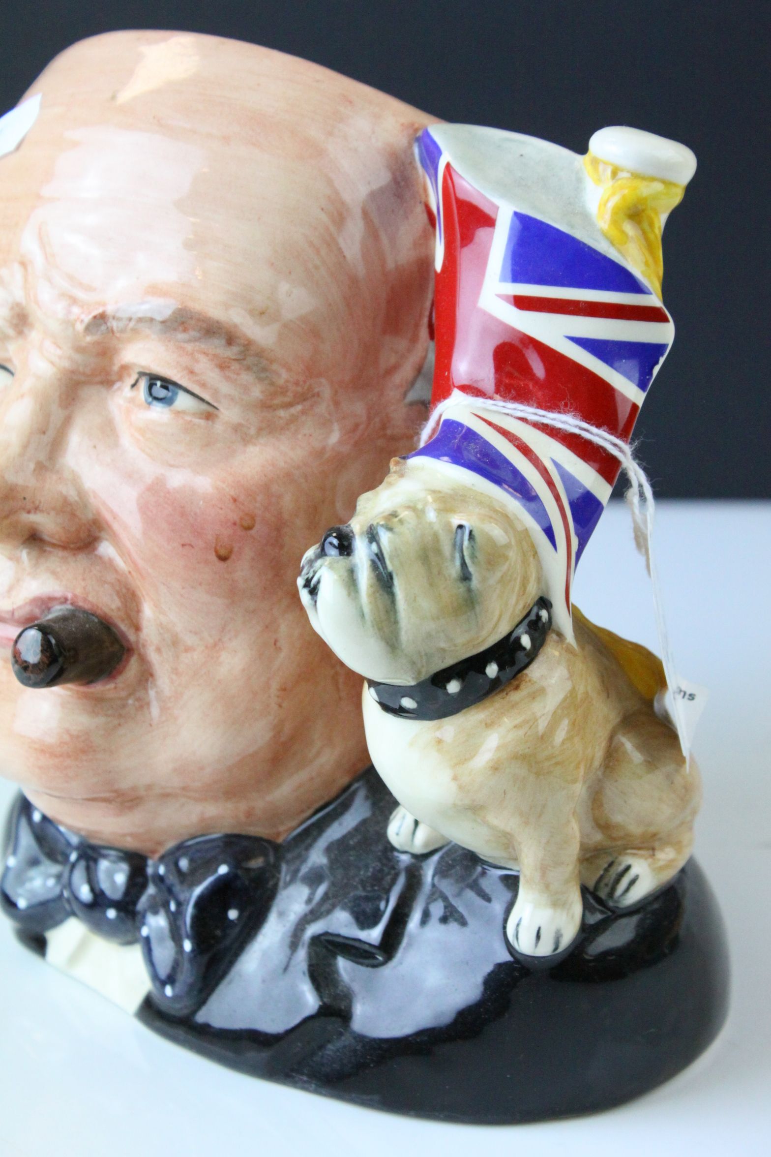 Royal Doulton Character Jug of the Year ' Winston Churchill ' Large Character Jug, D6907, 18cms high - Image 2 of 8