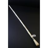 Early 20th century Marine Ivory Walking Cane