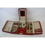 Jewellery Box with Silver and Mixed Costume Jewellery