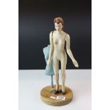 Painted Wooden Advertising Shop Display Style Figure of a Naked Lady with detachable arms together