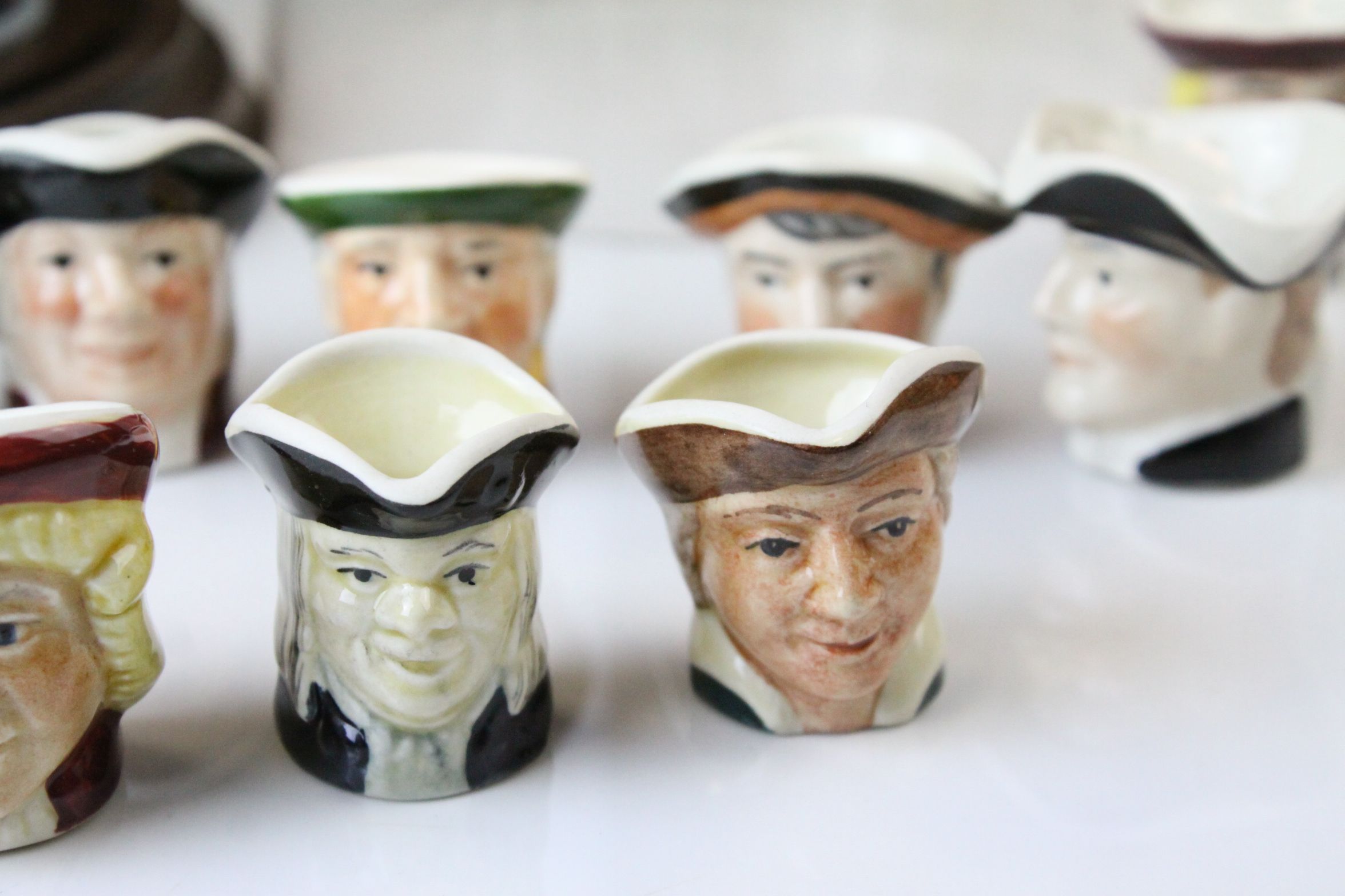 ' 1987 Miniature Toby Jug Thumble Collection ' comprising Eighteen Handpainted Miniature Toby Jugs - Image 4 of 10