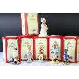 Six Boxed Royal Doulton Bunnykin Figures