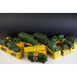 11 Boxed Dinky military diecast models to include 621 3 Ton Army Wagon, 677 Armoured Command