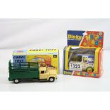 Boxed Dinky 120 Happy Cab diecast model, diecast and decals vg, box with some slight fading and