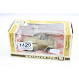 Boxed Britains 1/32 9784 8th Army Scout Car diecast model, ex shop stock with box window squash