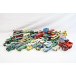 38 Play worn mid 20th diecast models to include Corgi, Dinky and Matchbox featuring Corgi Citroen