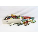 Collection of mid 20th C play worn diecast models to include Matchbox Lesney, Corgi etc featuring